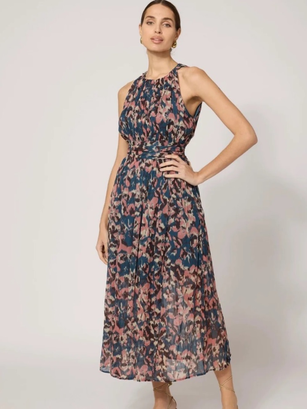 Cleobella Leia Maxi Ankle Flowy Romantic Dress New with Tag W2372 Sz S
